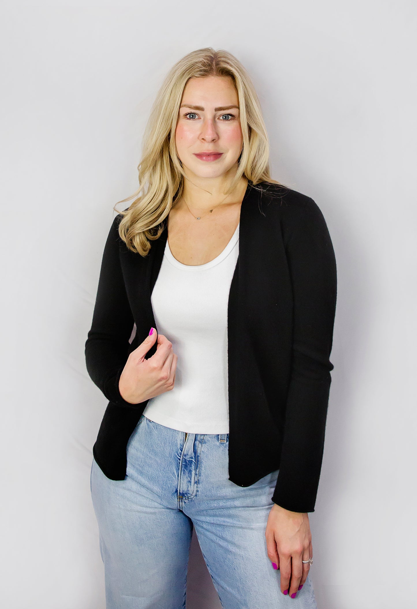 Open Cashmere Cardigan