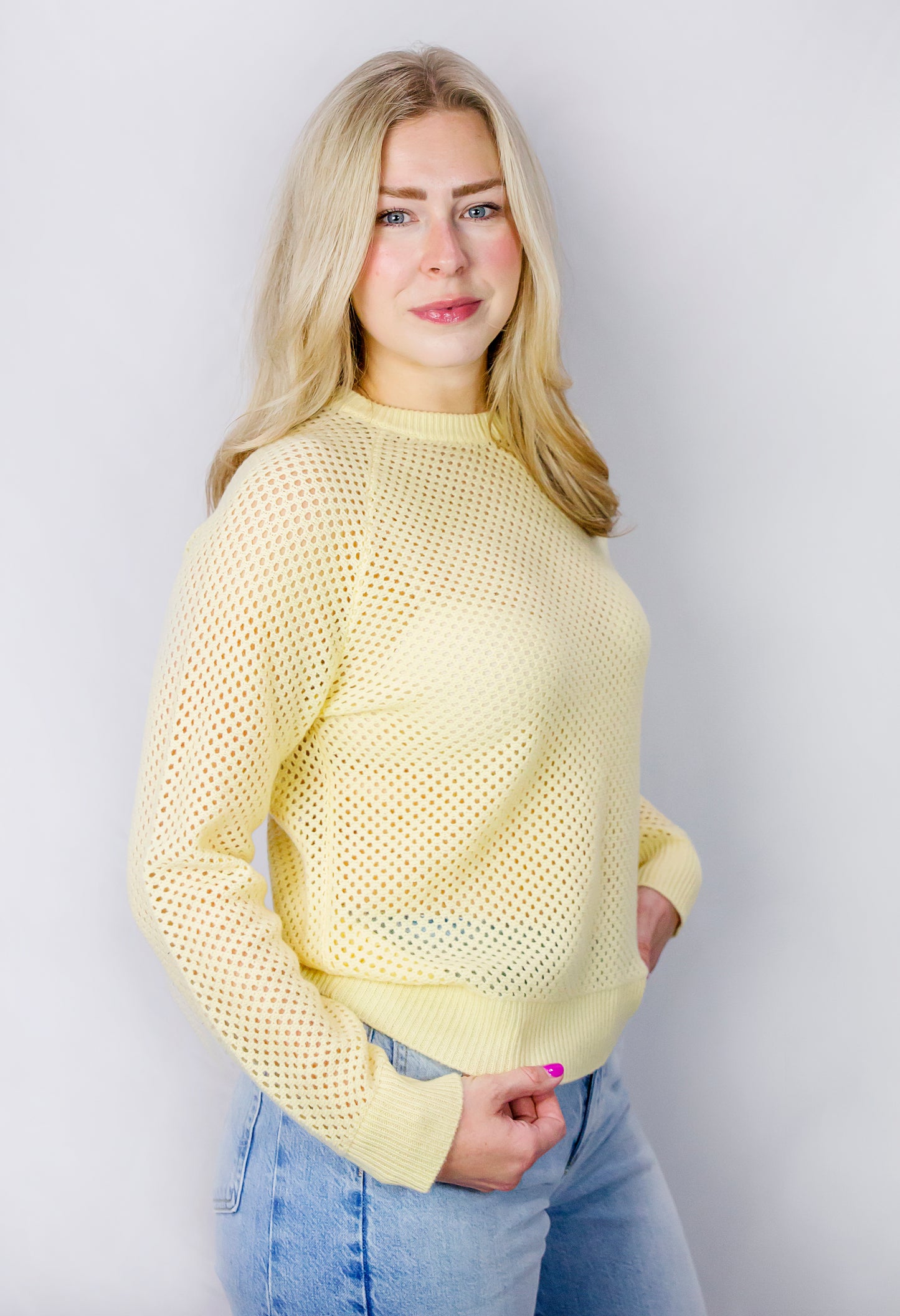 Mesh Cashmere Sweater