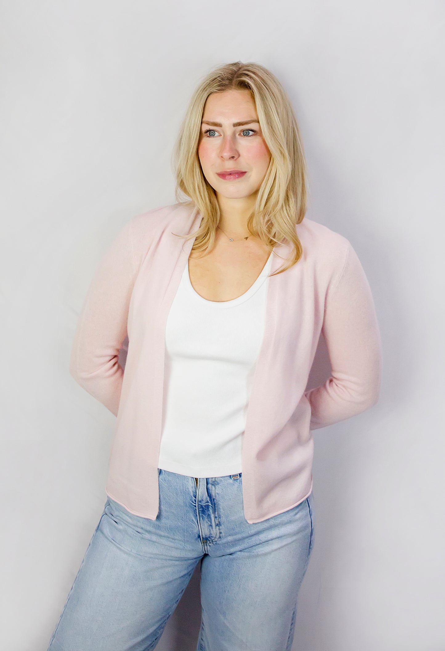 Open Cashmere Cardigan