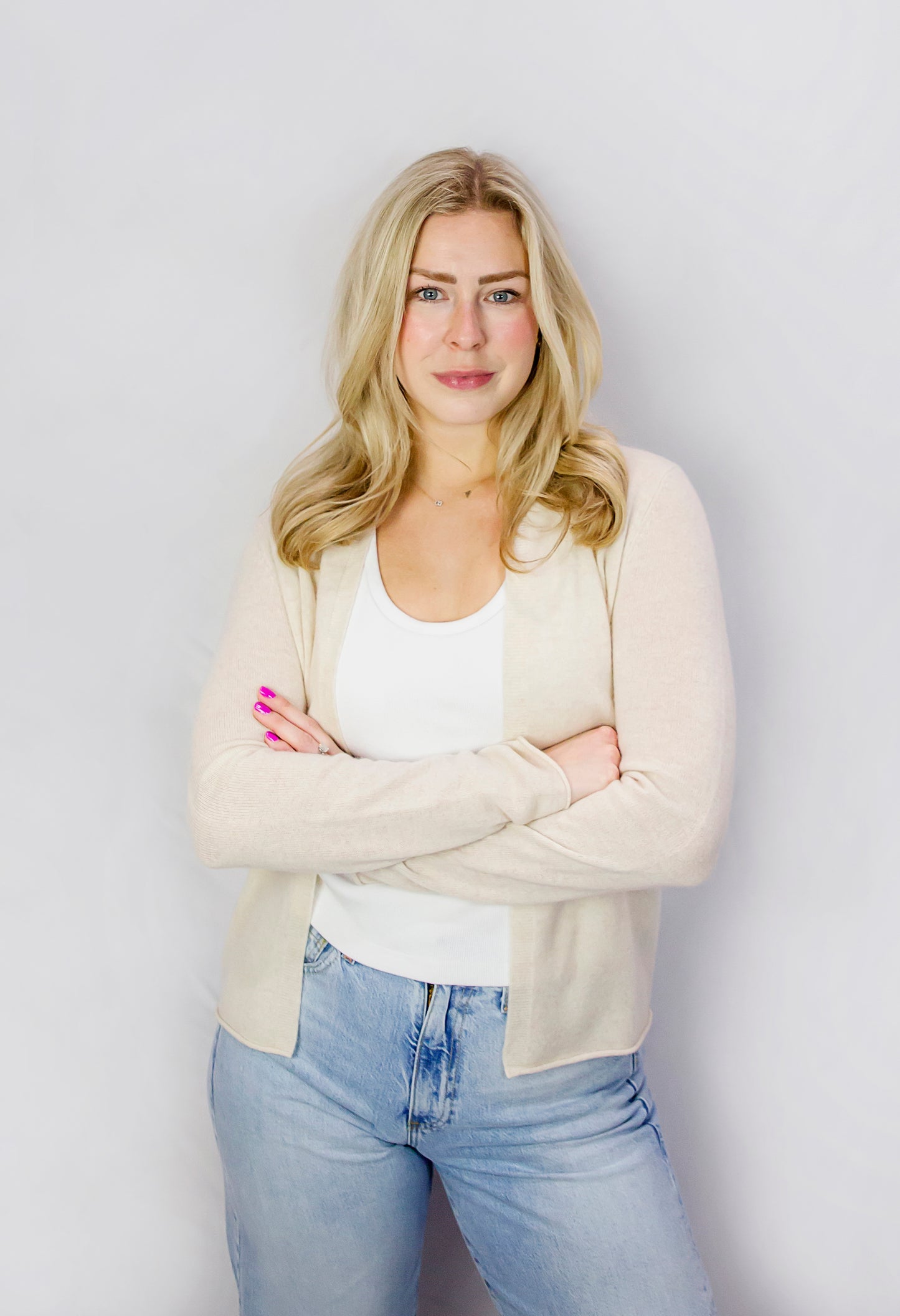 Open Cashmere Cardigan