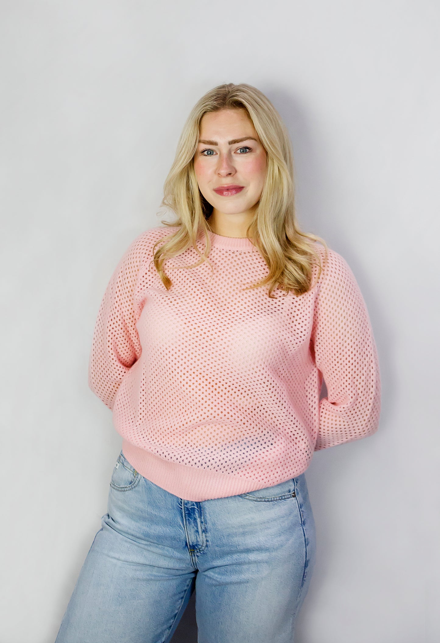 Mesh Cashmere Sweater