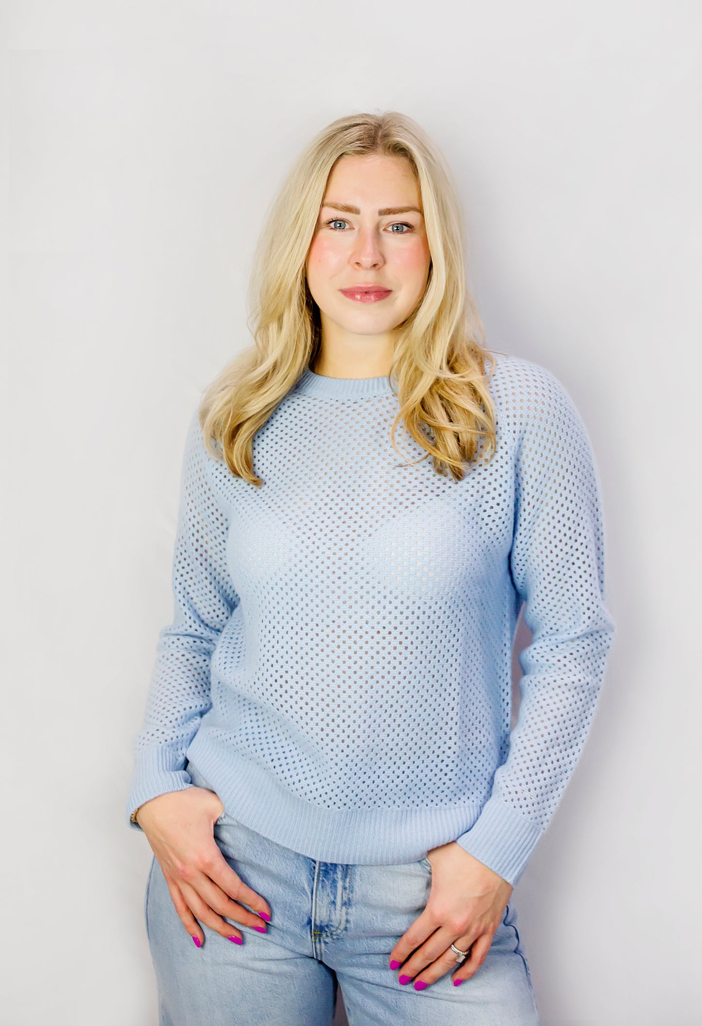 Mesh Cashmere Sweater