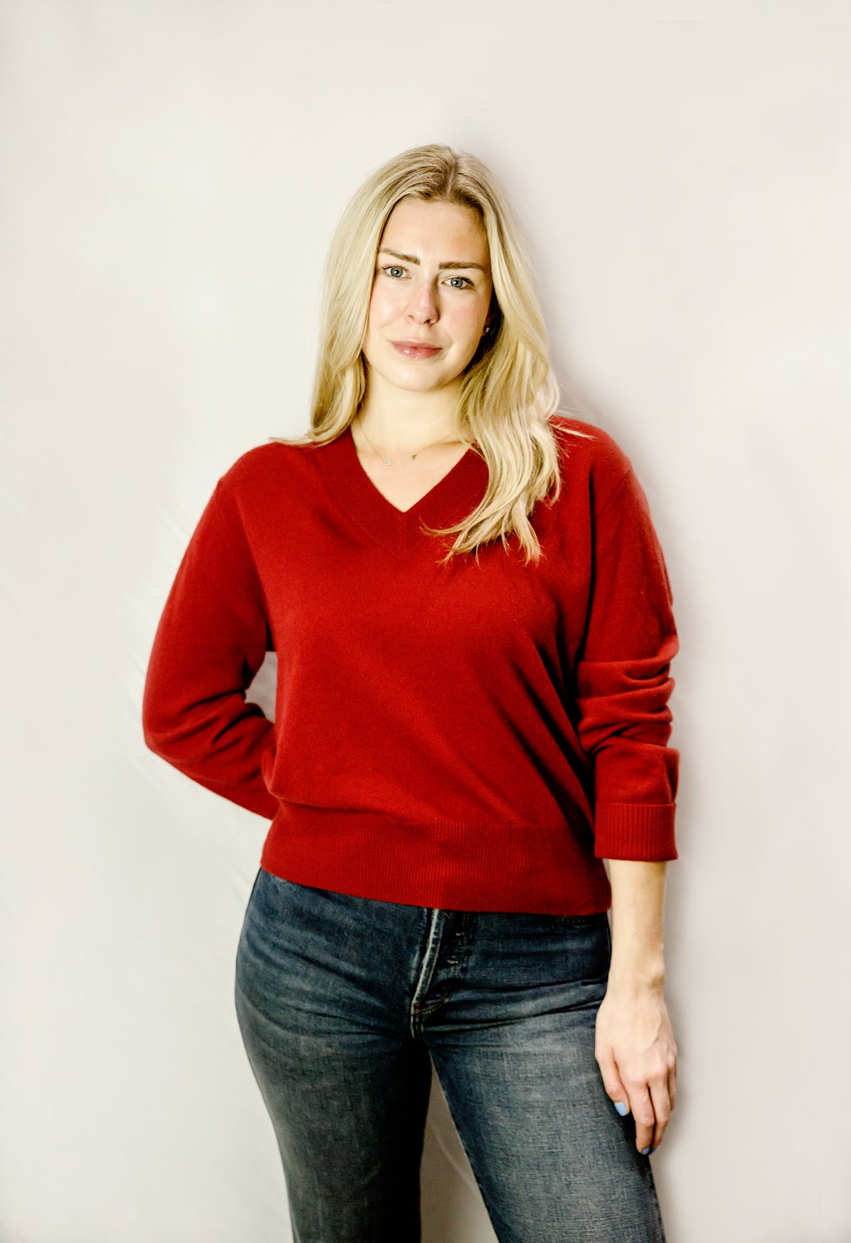 V-Neck Cashmere Sweater