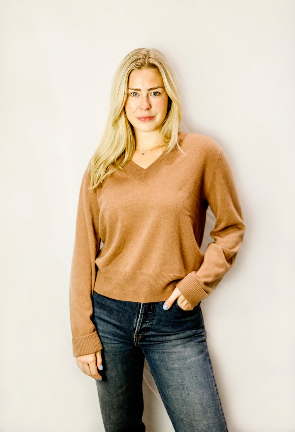 V-Neck Cashmere Sweater