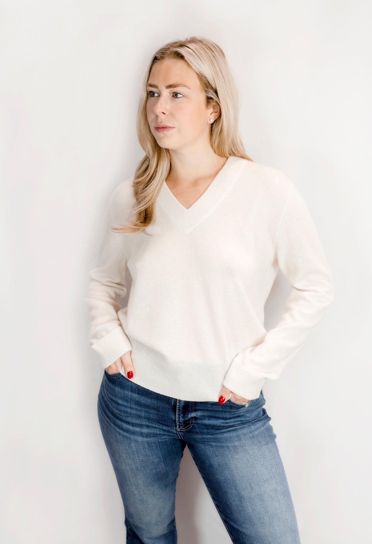 Cream Cashmere Sweater