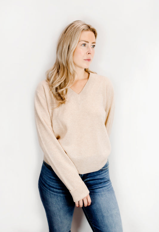 Oatmeal Cashmere Sweater