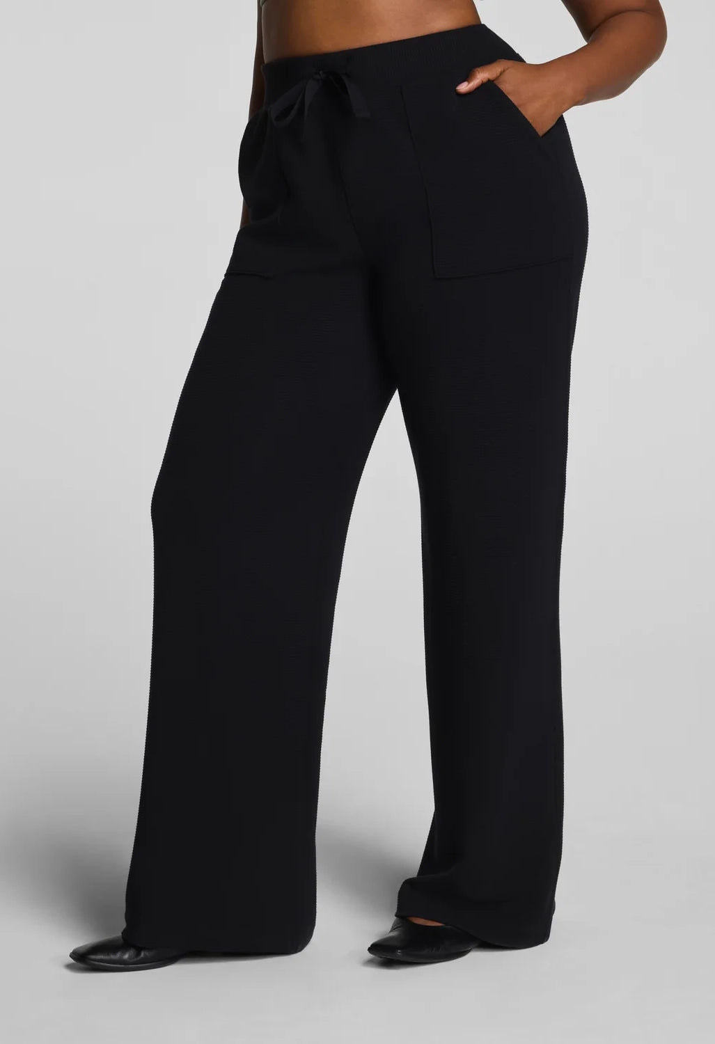 French Rib Wide Leg Pant