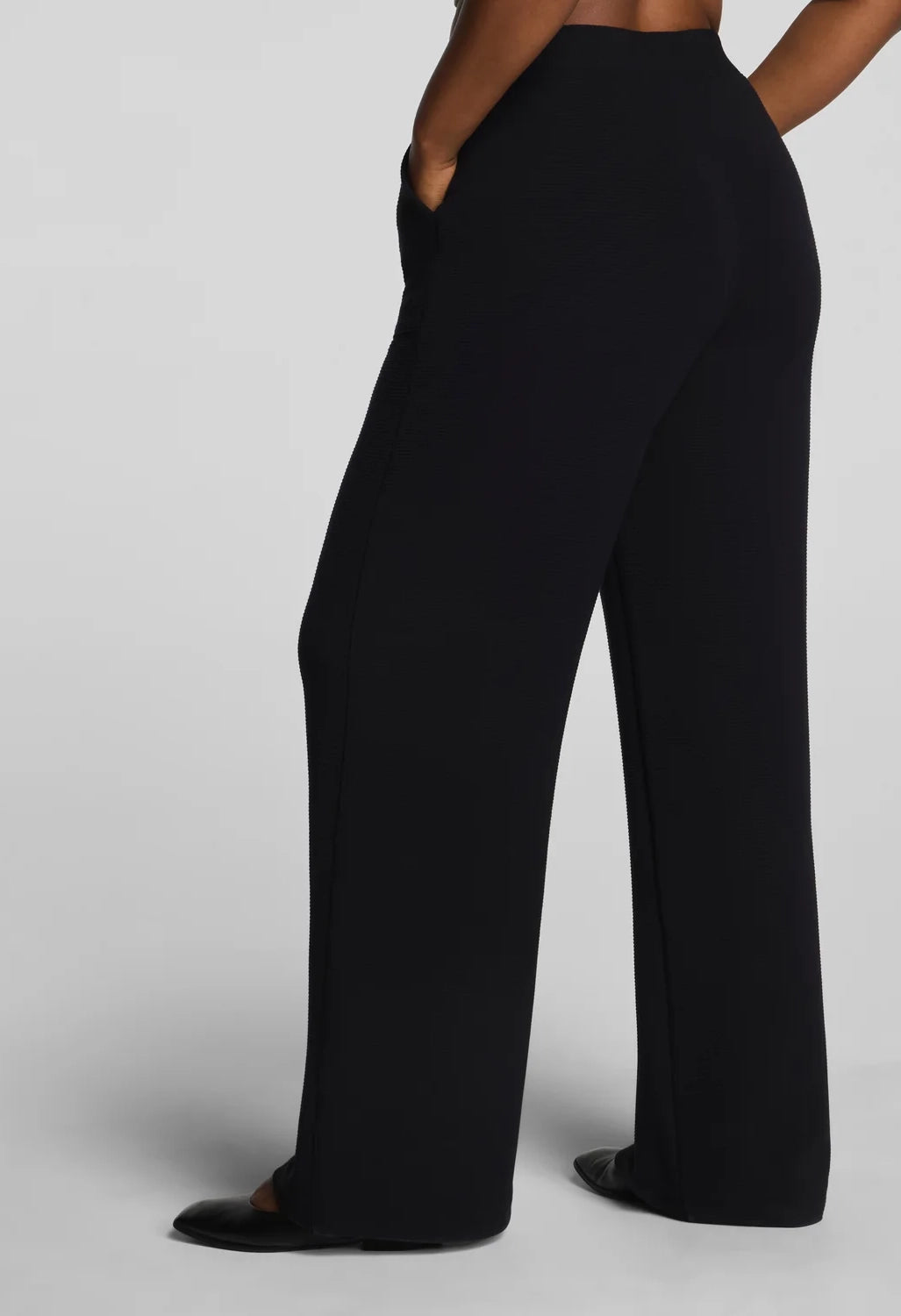 French Rib Wide Leg Pant