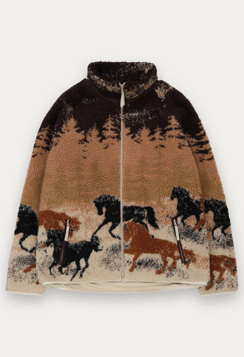 Printed Sherpa Jacket