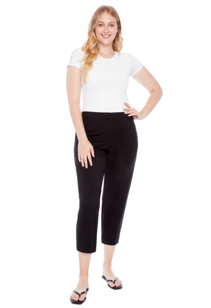 Slim Leg With Raw Edge Pocket Pant