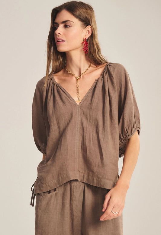 Cosette Woven Linen Top