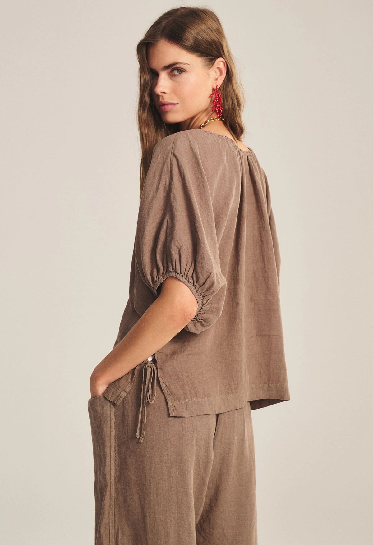 Cosette Woven Linen Top