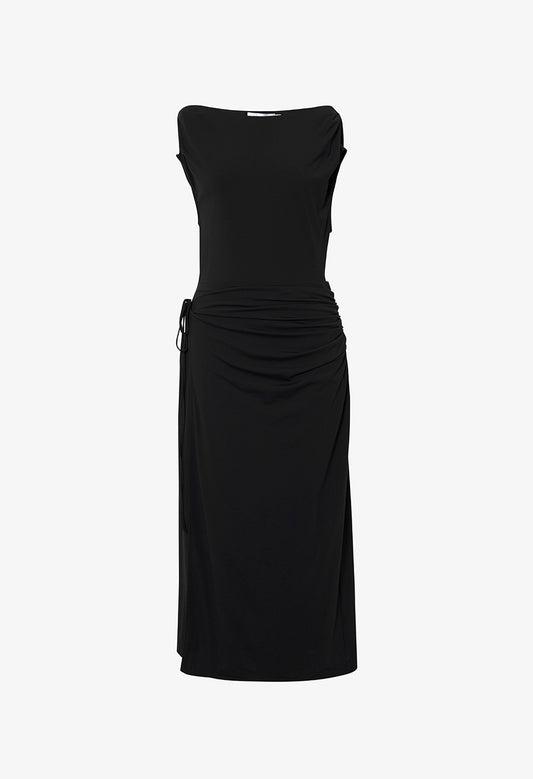 Pleated Knit Dress