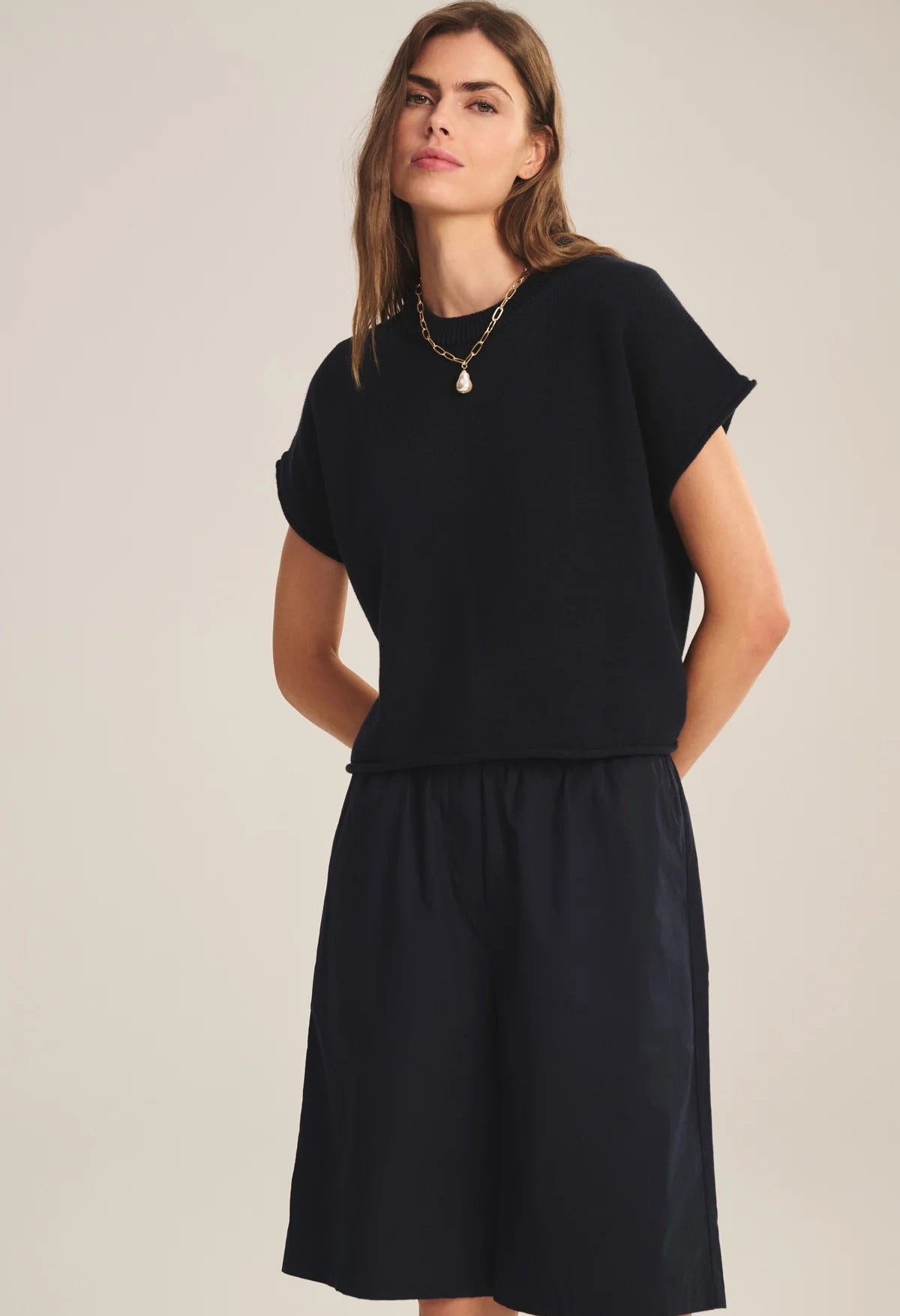 Keeny Cotton Cashmere Sweater