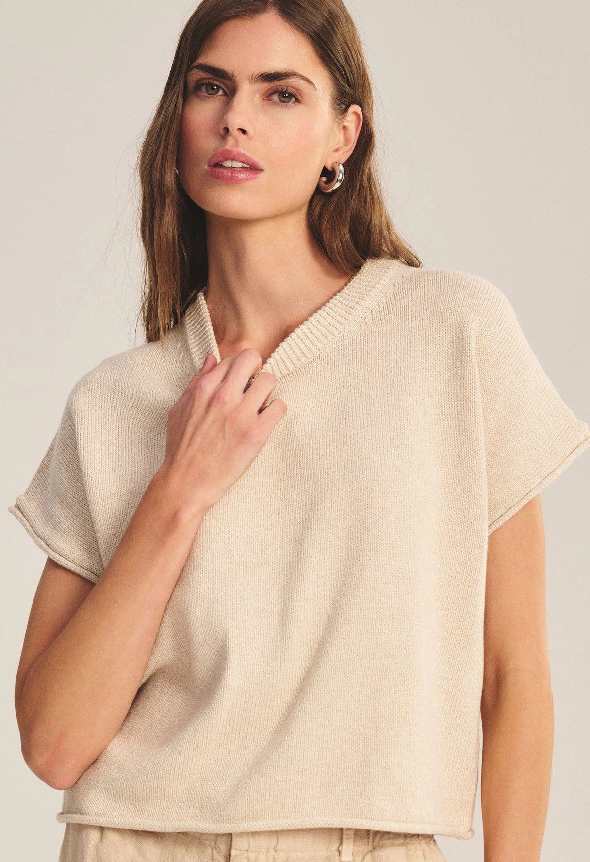 Keeny Cotton Cashmere Sweater
