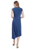 Roxy Solid Asymmetric Satin Dress