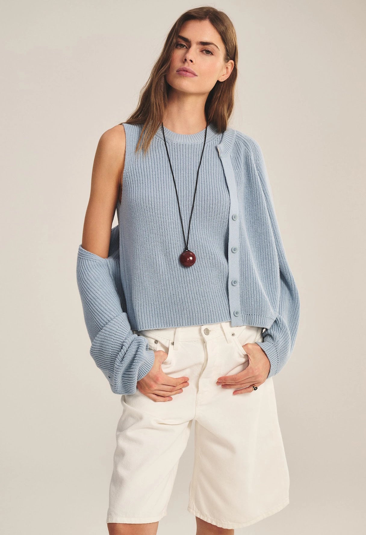 Seretta Textured Pima Cotton Sweater