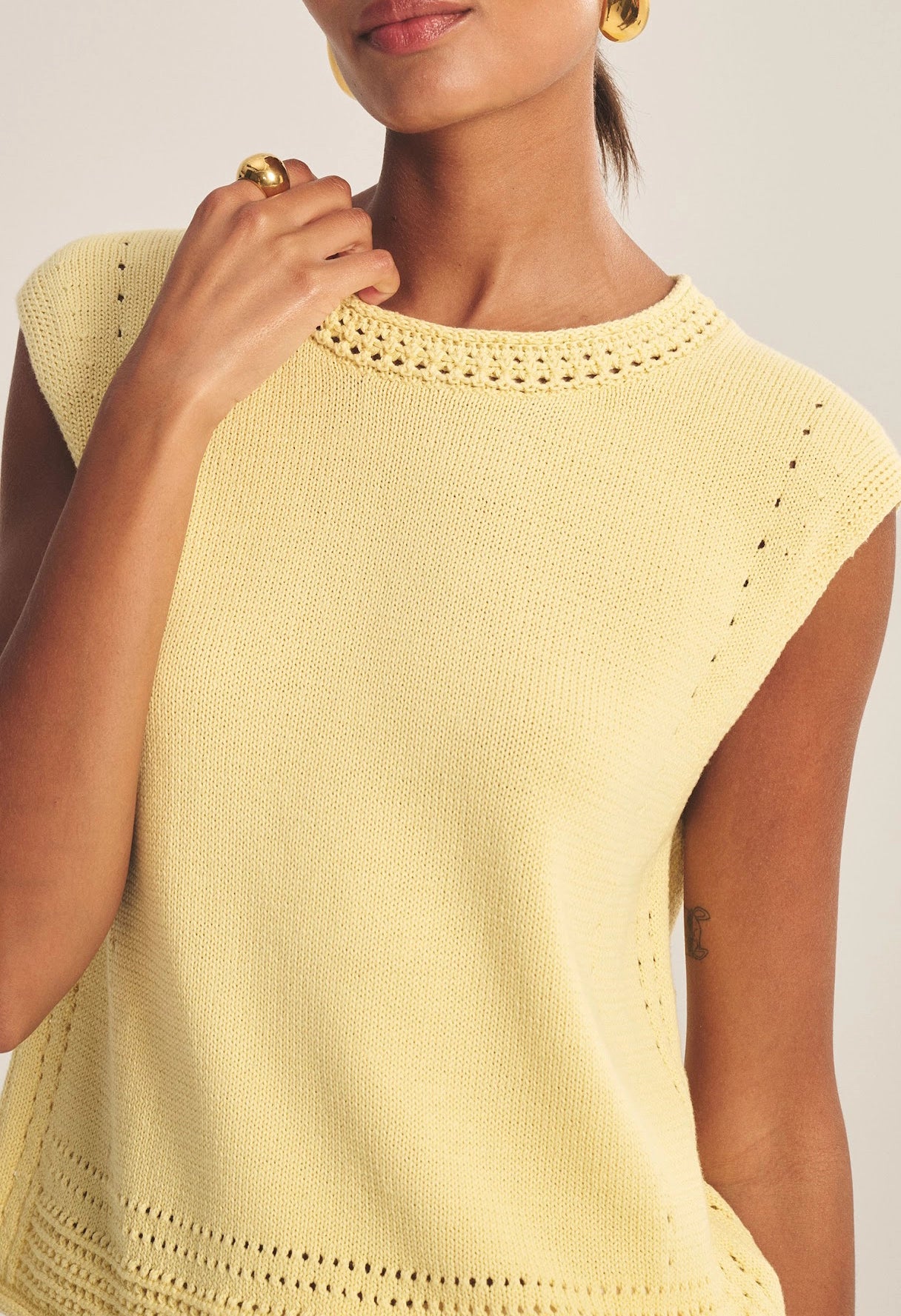 Vanny Novelty Pima Cotton Sweater