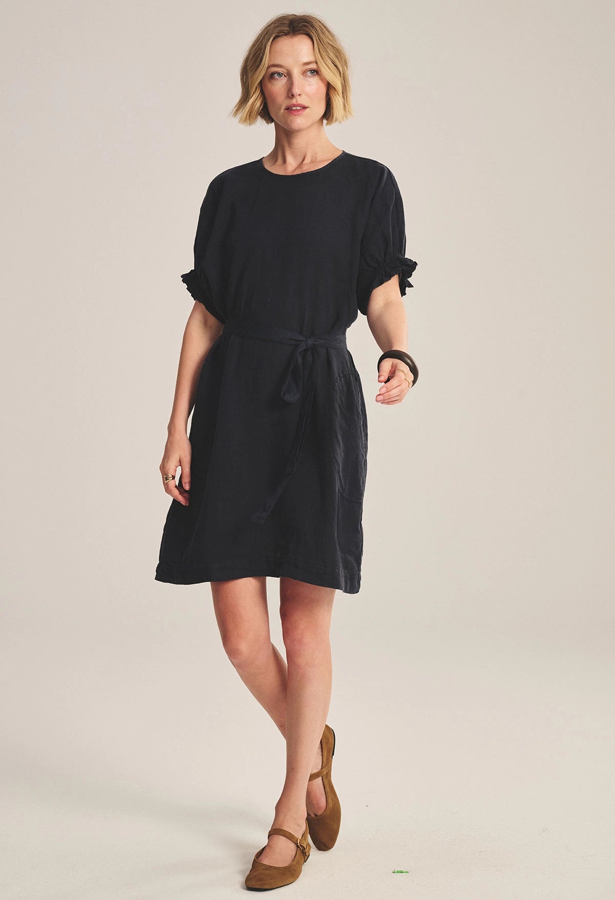 Vivian Woven Linen Dress