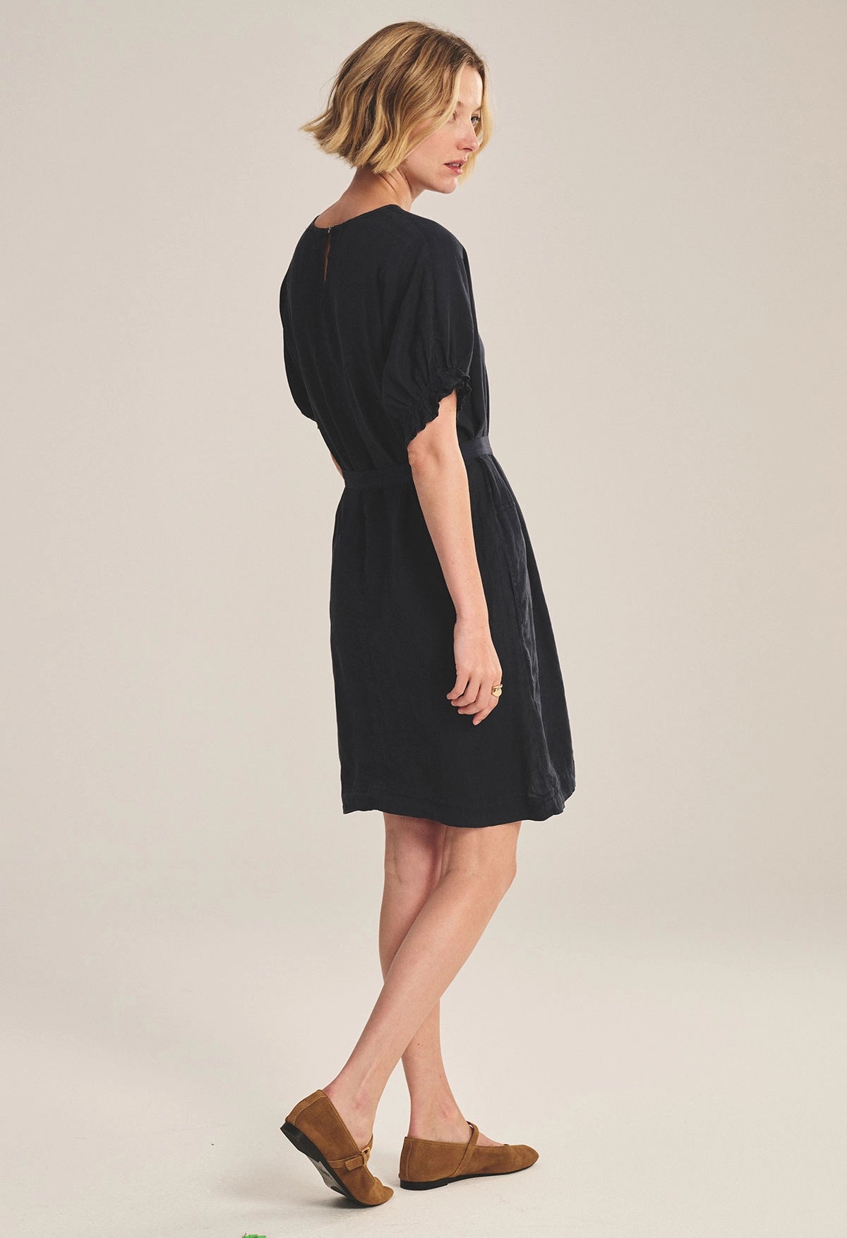 Vivian Woven Linen Dress
