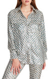 Andee Sequin Check Shacket