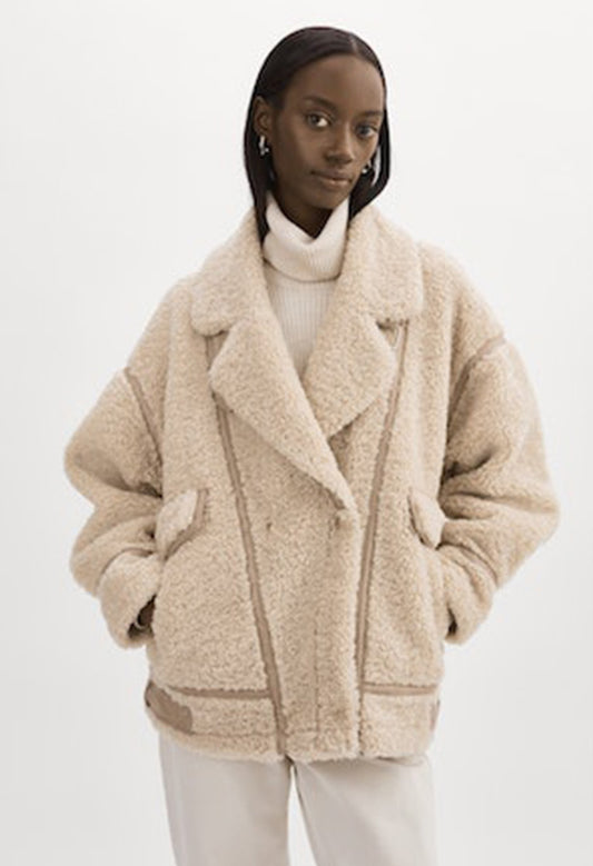 Badu Faux Fur Biker Jacket