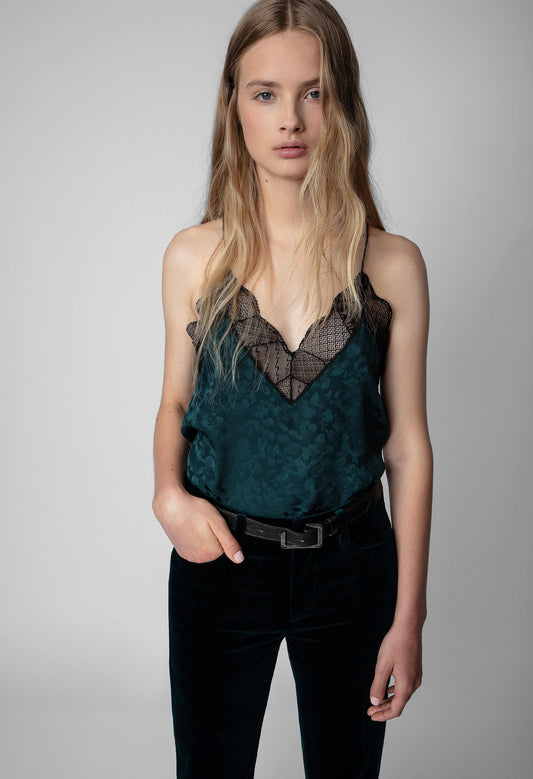 Christy Jac Leo Silk Camisole