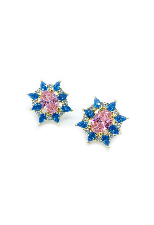 Multicolour Crystal Studs