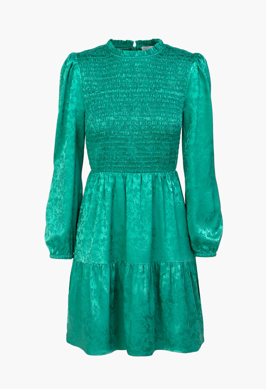 Darlene Jacquard Smocked Dress