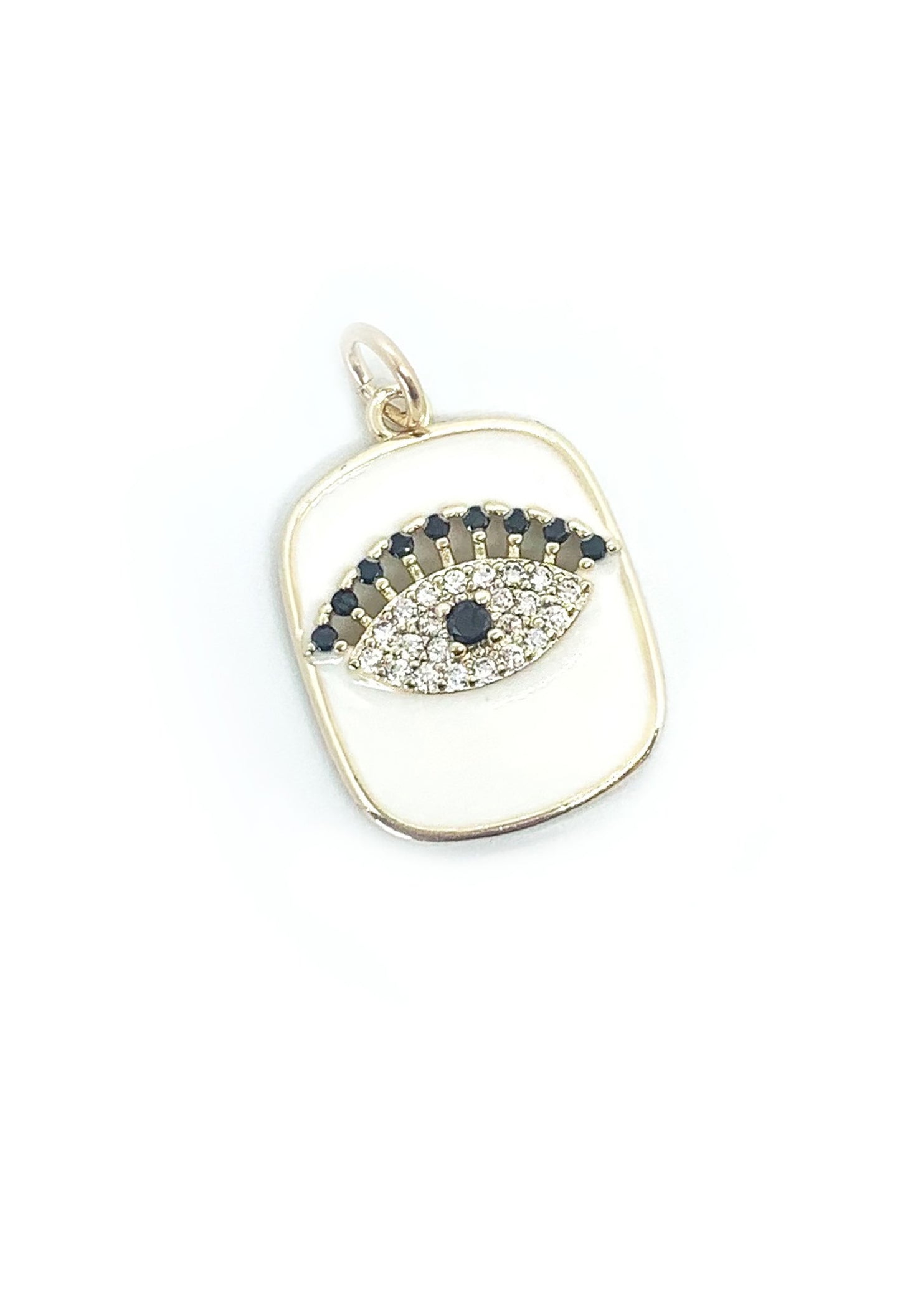 Jocelyn Kennedy - White Evil Eye Pendant