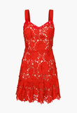 Cara Crochet Fit & Flare Dress