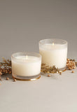 Frasier Fir Large Frosted Wood Grain Candle