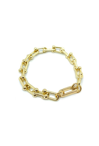 Jocelyn Kennedy - Large Link Gold Carabiner Bracelet