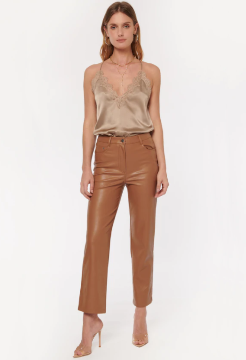 Hanie Vegan Leather Soy Pant