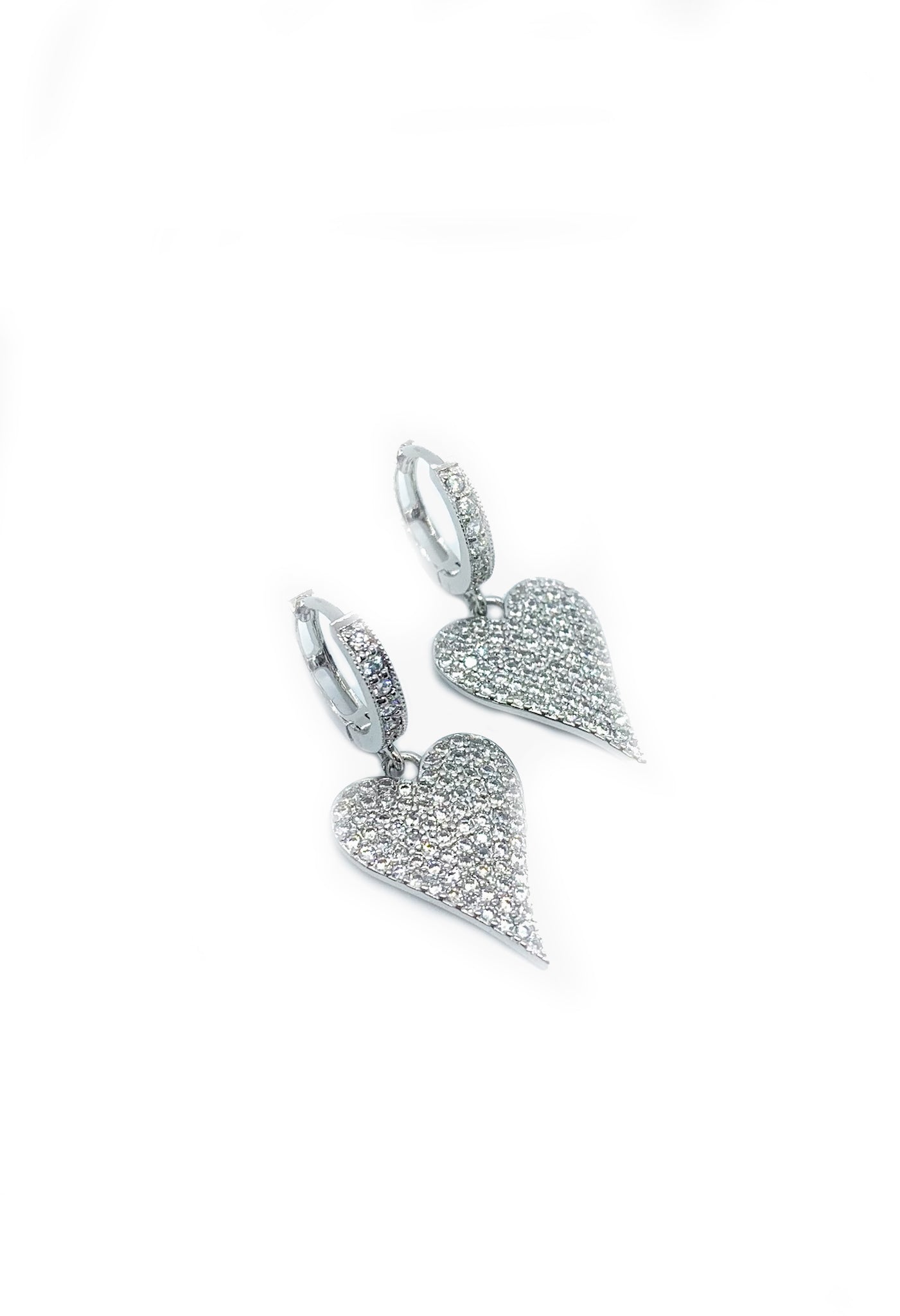 Crystal Heart Earrings