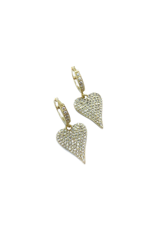 Crystal Heart Earrings