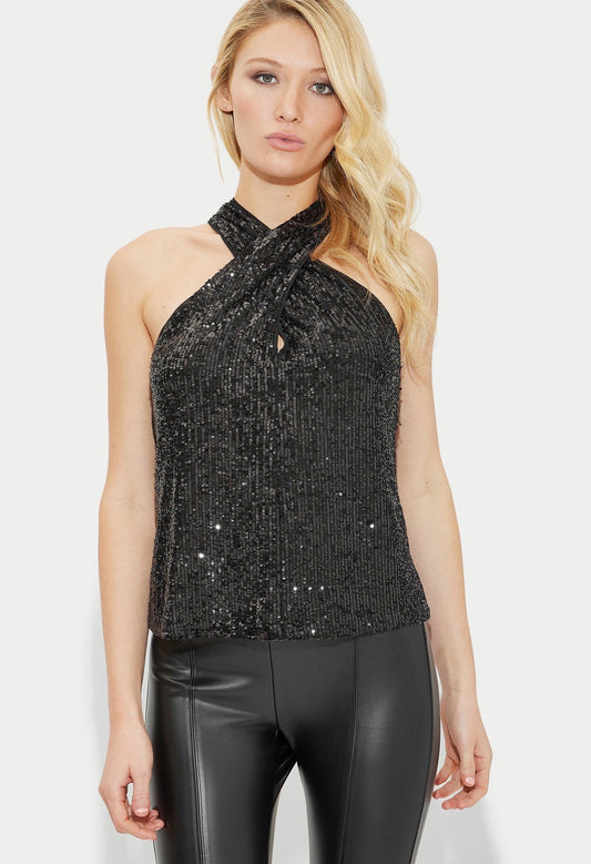 Nicola Halter Sequin Top