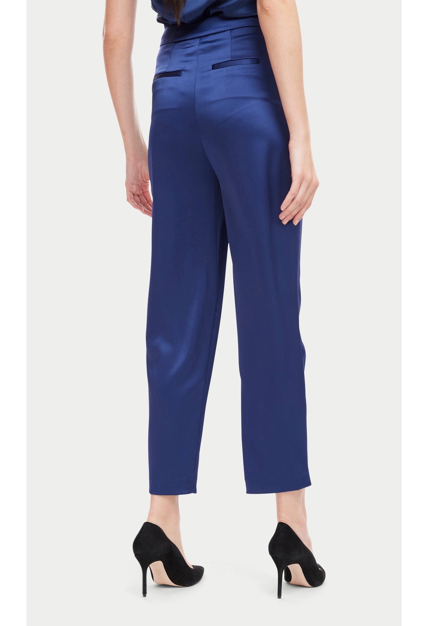 Portia Pleated Satin Pant