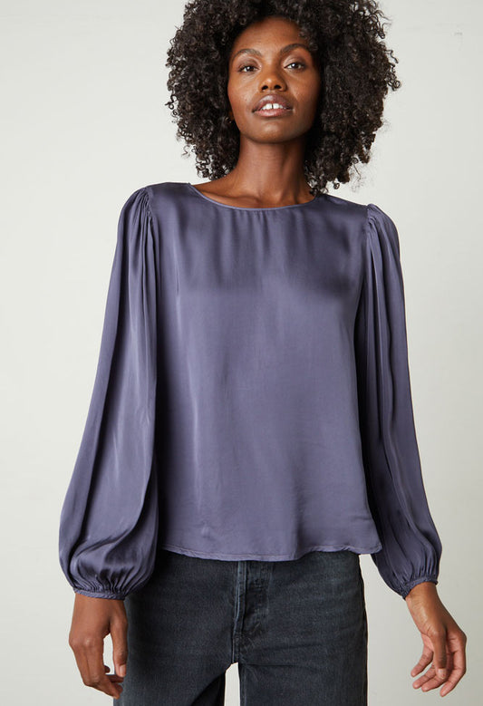 Leila Satin Viscose Blouse