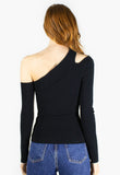 L/S Slash One Shoulder Sweater
