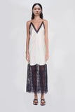 Trish Patchwork Lace Combo Midi Dress