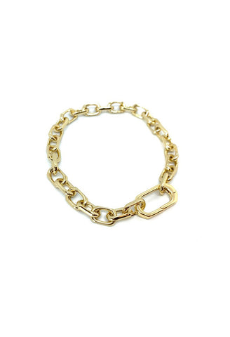 Jocelyn Kennedy - Shiny Gold Link Carabiner Bracelet